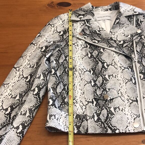 Cupcakes and Cashmere Beatrix Snake Print Moto Jacket - Picture 8 of 17